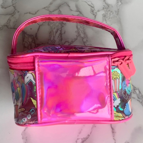 3/$45 ⭐️ Pink Iridescent Unicorn and Colourful Graphics Bag/Purse with handle - Picture 4 of 10